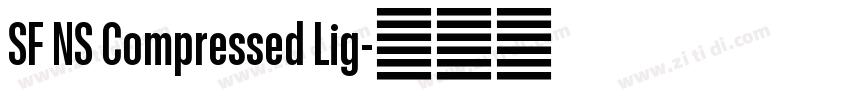 SF NS Compressed Lig字体转换